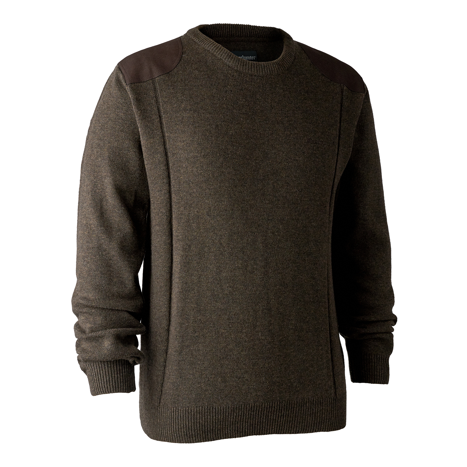 Sheffield Strik Med Rund Hals   Dark Elm   S
