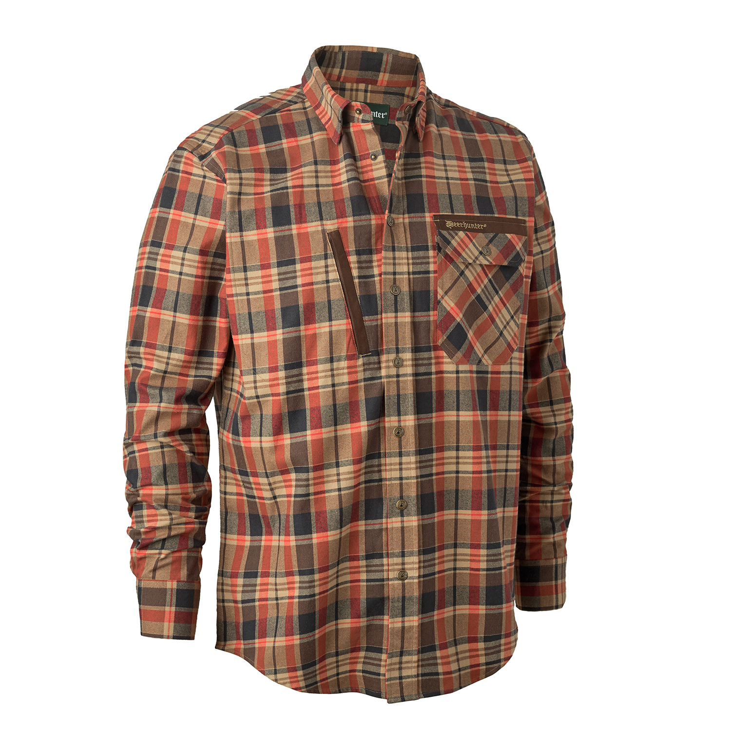 Hektor Skjorte   Orange Check