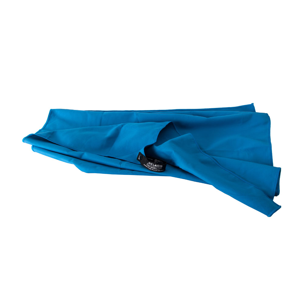 Basicnature Velour Mikrofiber Håndklæde - Blå 150x85 cm