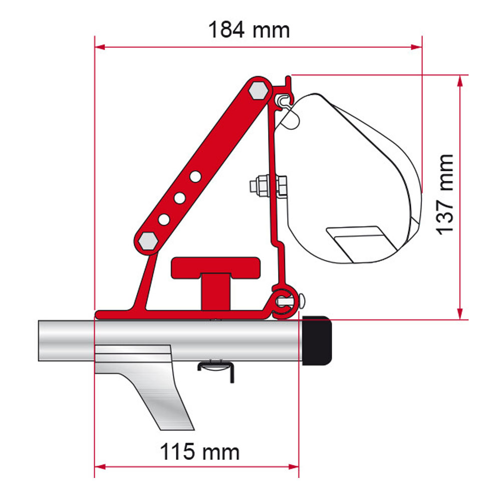 Monteringsbeslag til Fiamma F35pro Kit Auto Compass