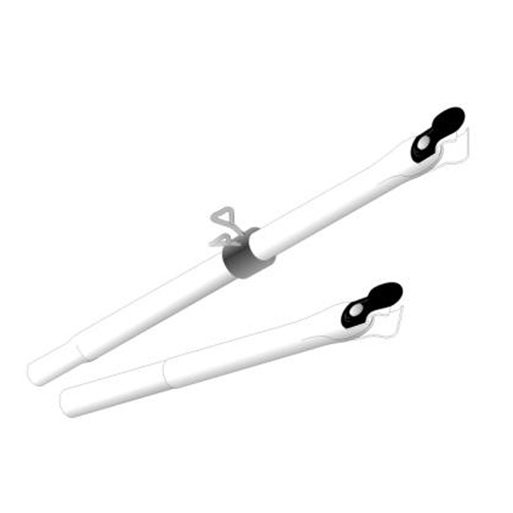 Verandaoverligger i Stål - Længde 190-310 cm, Black Friday!