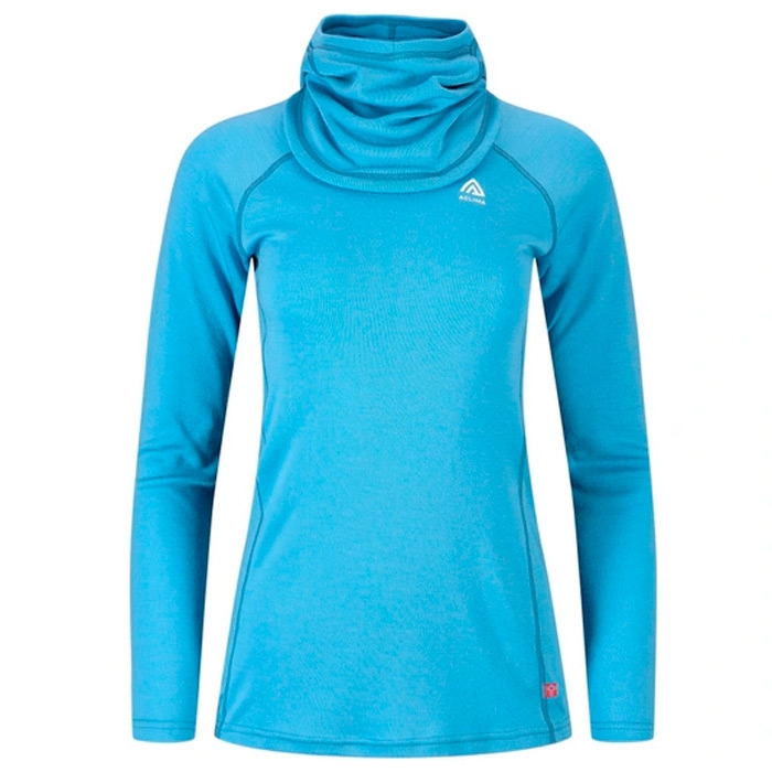Aclima Warmwool Hoodsweater V  Kvinder   Damer  Niagara L   Undertøj