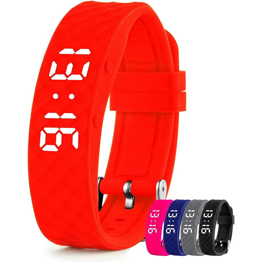 Digitalt Ur Vibrating Watch Red Large  Refurbished A