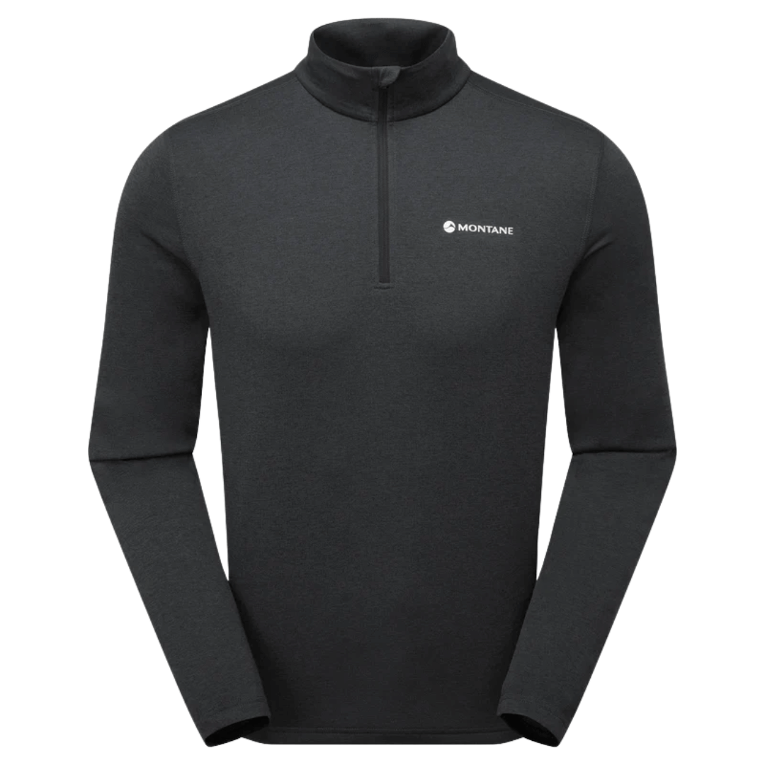 Basislag til mænd - Montane Dart Zip Neck i sort
