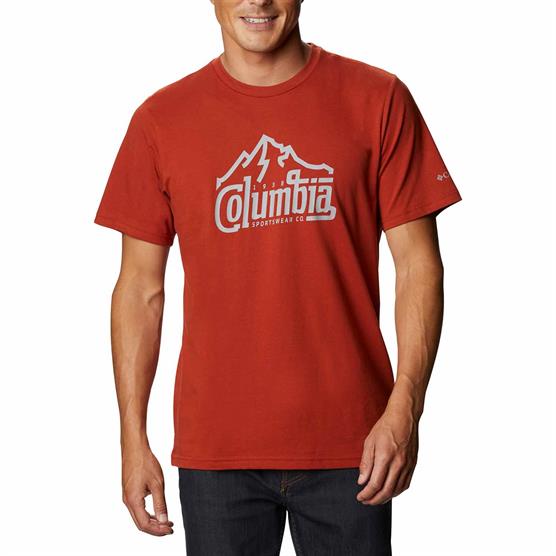 Columbia Path Lake Graphic Tee II til mænd - Mørk Sienna