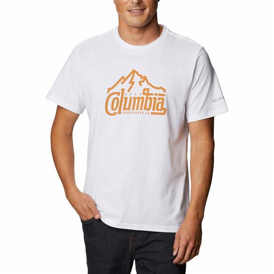 Columbia Path Lake Graphic Tee II til mænd - Hvid T-shirt