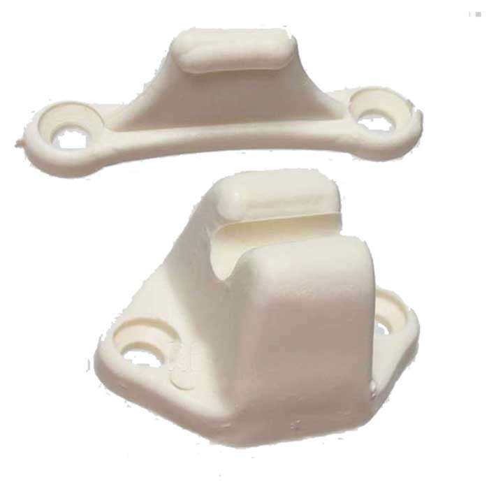 Dørholder i plast - 2 dele, beige til campingvogn