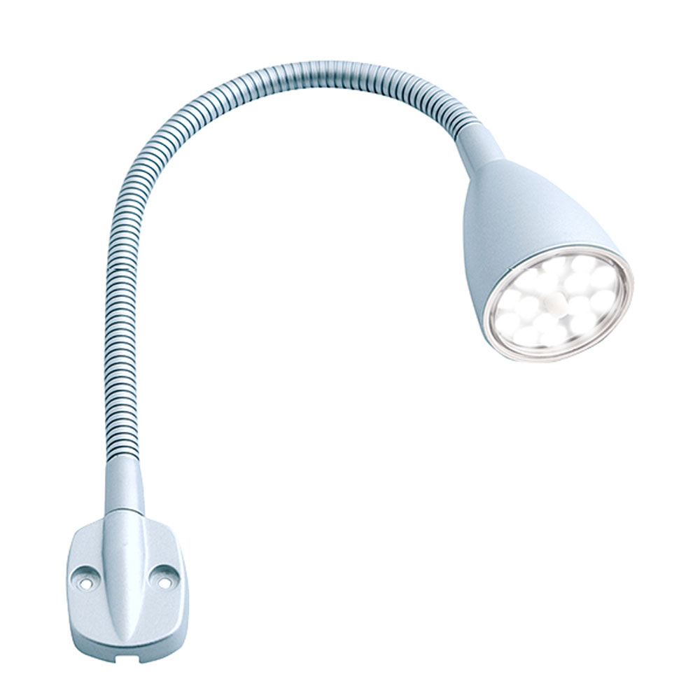 Eris 12 Volt LED Væglampe i Sølv - Perfekt til Læsning