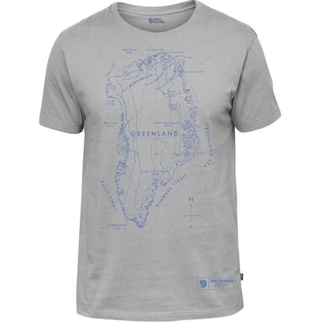 Fjällräven Grønland Print T-shirt til mænd – Grå elegance