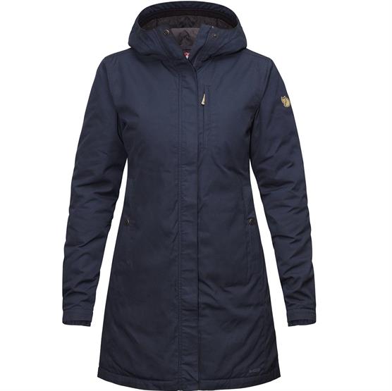 Fjällräven Kiruna Vinterparka til kvinder - Mørk Navy Tilbud!
