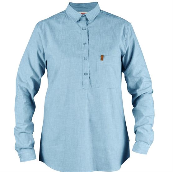 Fjällräven Kiruna Skjorte L/S til kvinder - Blå Fugl