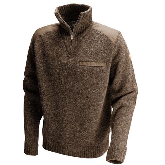 Fjällräven Koster Herresweater - Klassisk i Sort og Brun