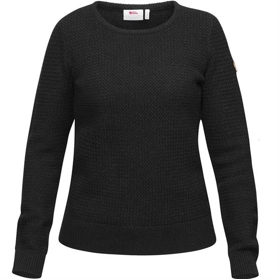 Fjällräven Övik Struktur Sweater til kvinder - Mørkegrå