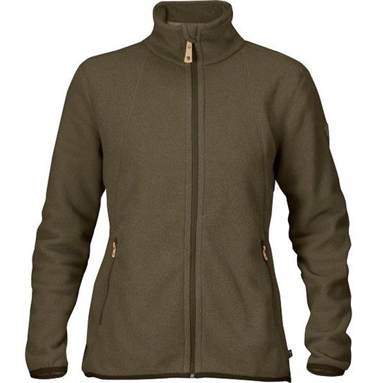 Fjällräven Stina Fleece til kvinder - Mørk Oliven tilbud!