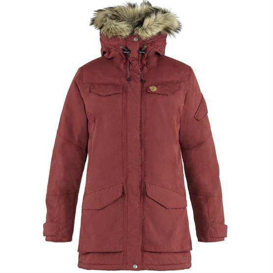 Fjällräven Nuuk Parka til kvinder - Rød Eg, Vintertilbud!