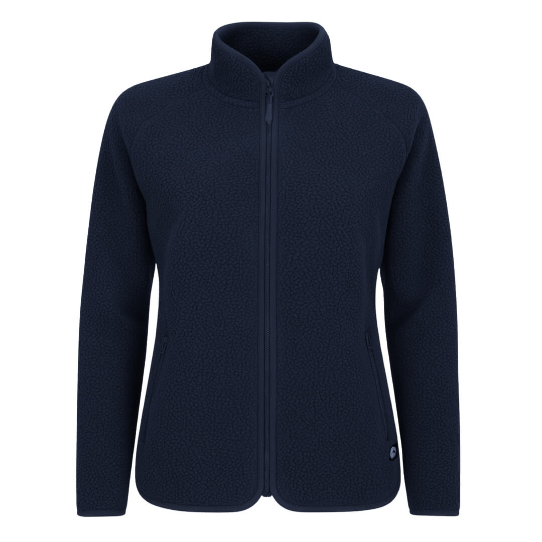 Sherpa Fleecejakke til Dame - Navy - Perfekt til Udendørsbrug
