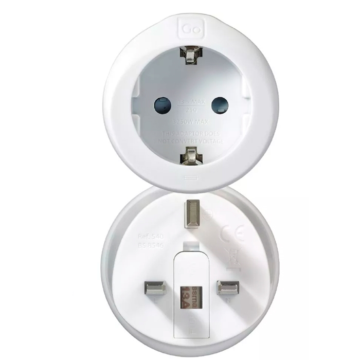 Go Travel Eu Uk Adaptor   Rejsetilbehør
