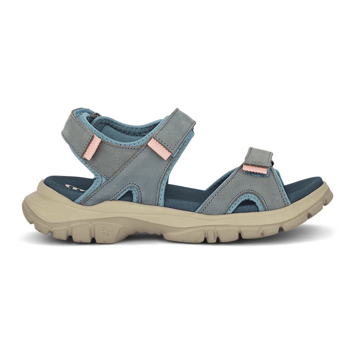 Grøn Komfort Kiruna Kaya Sandal - Denim Blå Tilbud!