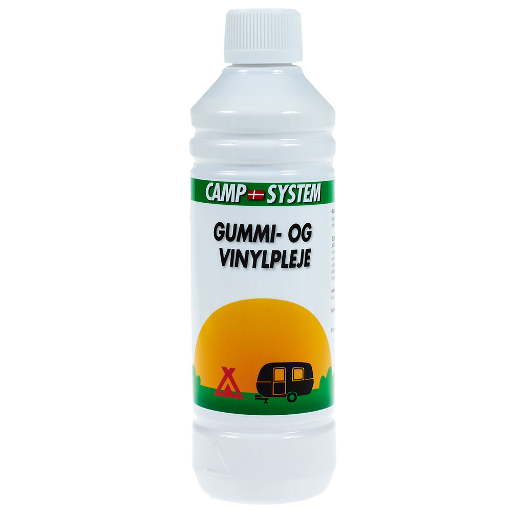 Gummi- og vinylpleje fra Camp System - Vandafvisende!