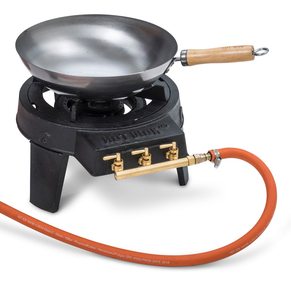 Hot Wok Pro Sæt med Gasbrænder og Wokpande