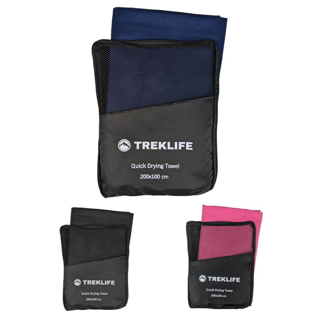 Hurtigtørrende Microfiber Håndklæde    X  Cm   Treklife