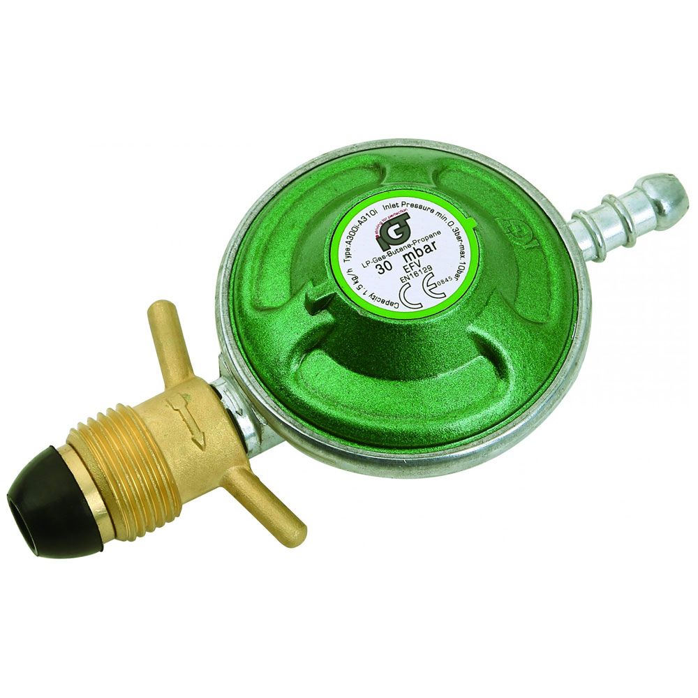 Svensk Gasregulator M med 8 Mm Slangspids på tilbud!
