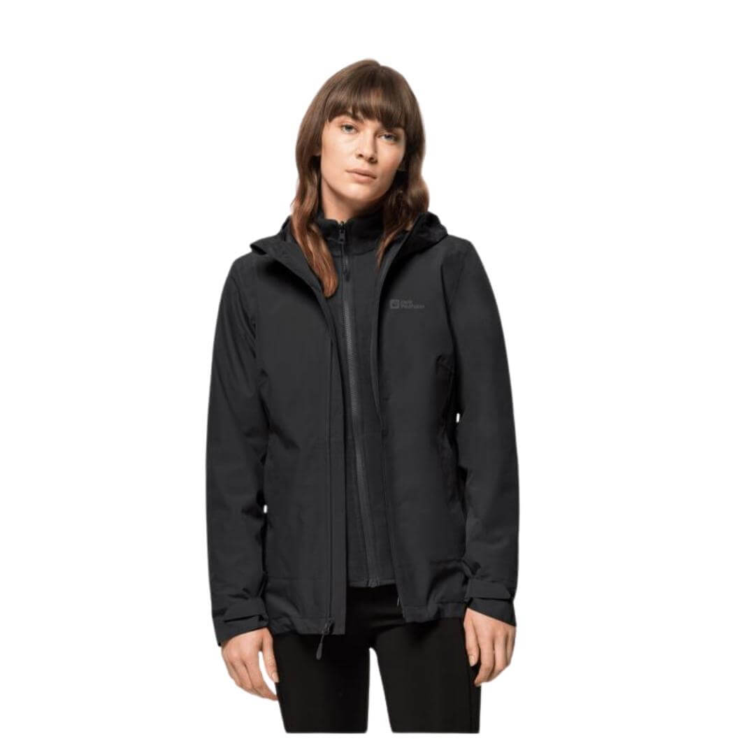 Jakke Til Dame   Jack Wolfskin Moonrise  In  Jkt W   Sort