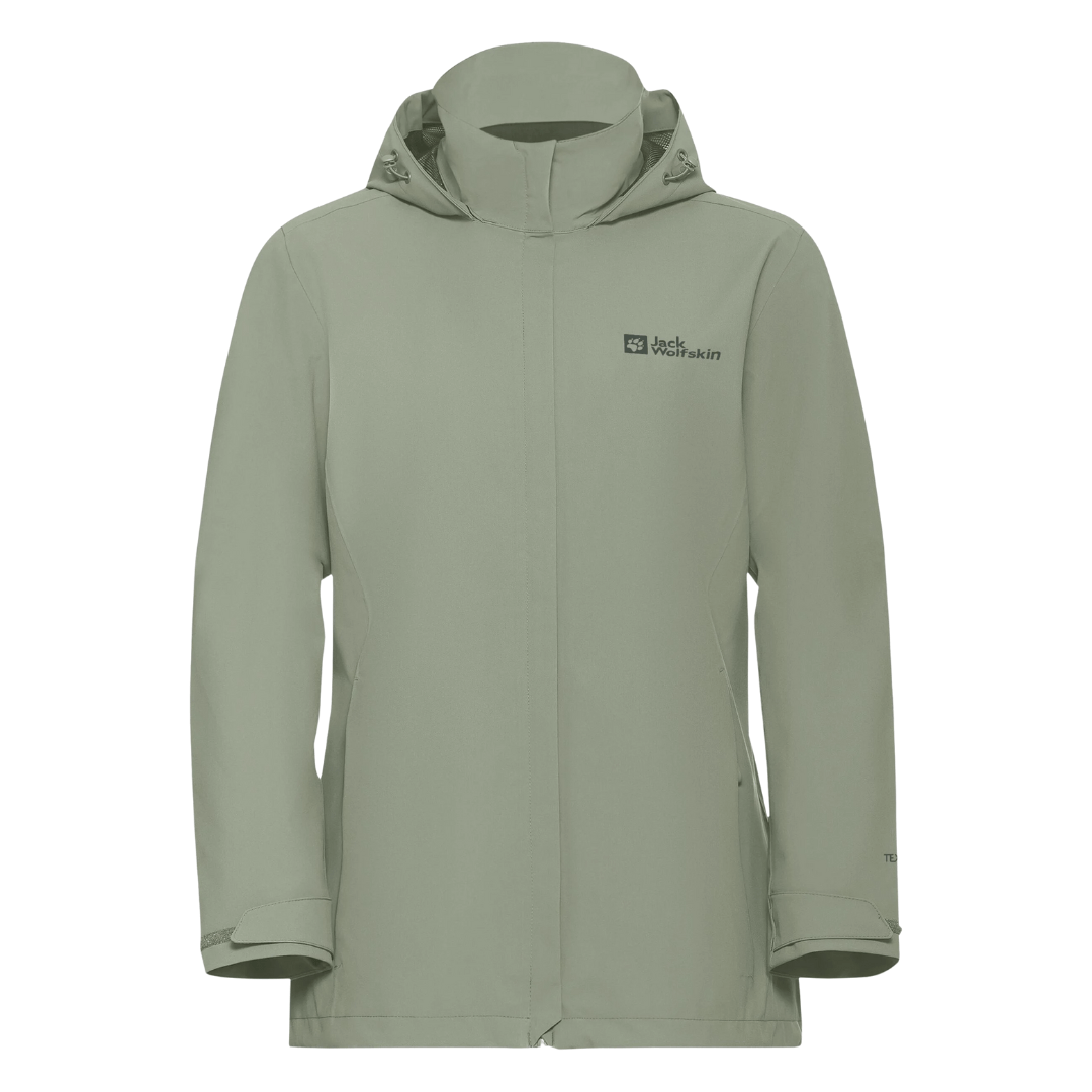 Jack Wolfskin Trailtime 2L Jakke til Dame - Grøn