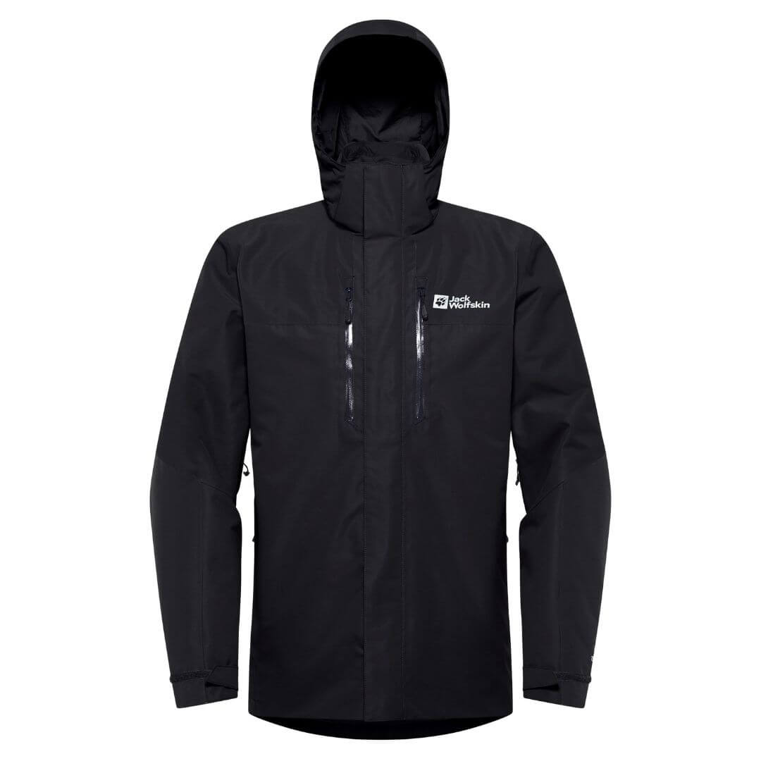 Jakke Til Herre   Jack Wolfskin Jasper  In    Sort