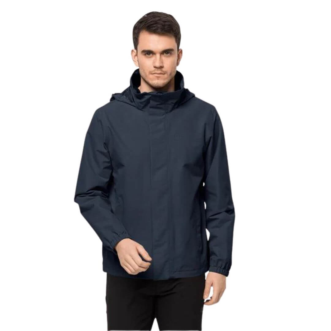 Jakke Til Herre   Jack Wolfskin Stormy Point  L Jkt M   Blå