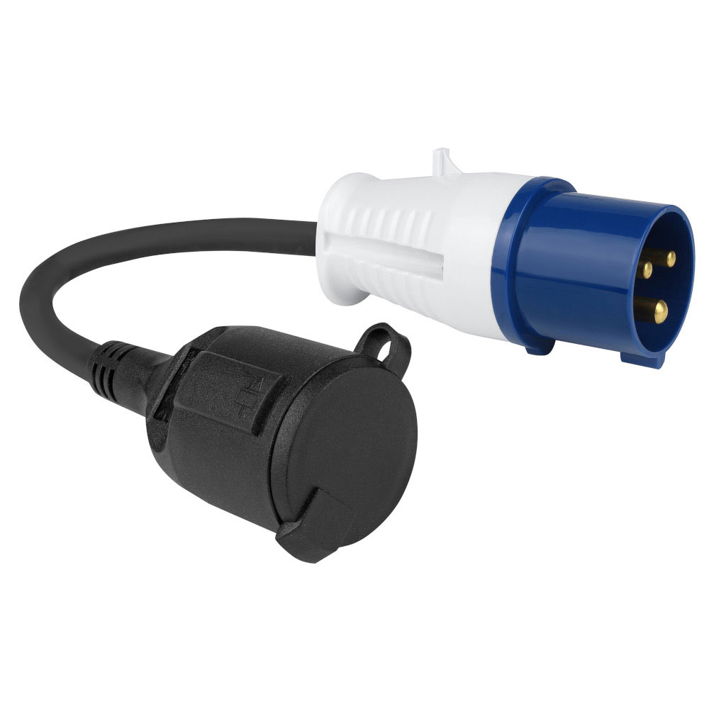 Cee Adapterkabel med Schukoudtag - 0,4 meter tilbud!