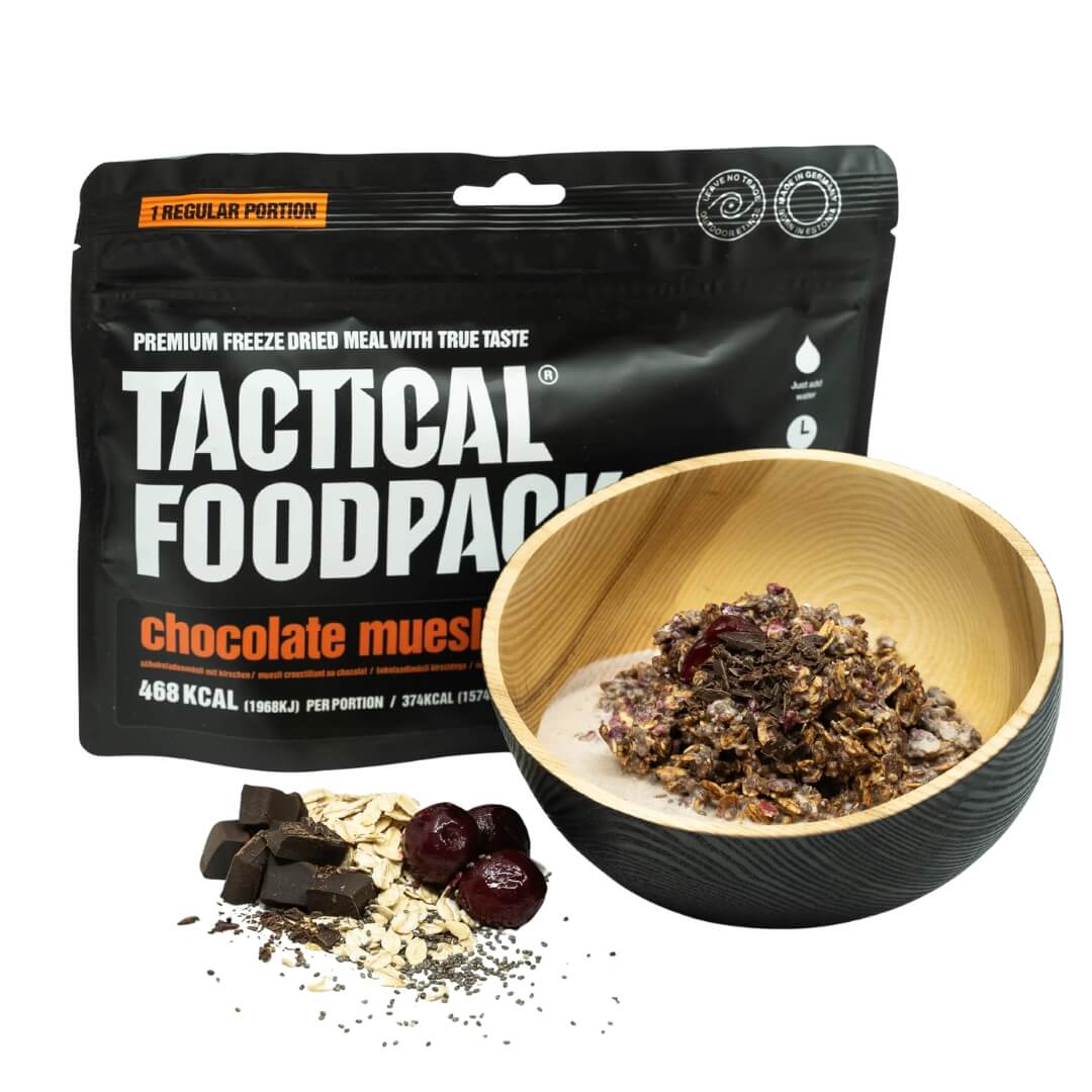 Frysetørret Mad   Tactical Foodpack   Chokoladem? Sli Med Kirsebær