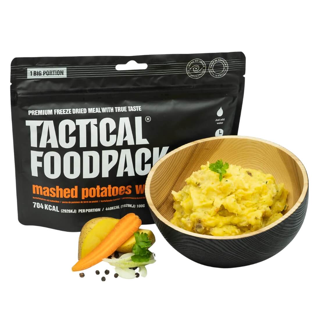 Frysetørret Mad   Tactical Foodpack   Kartoffelmos Med Kylling
