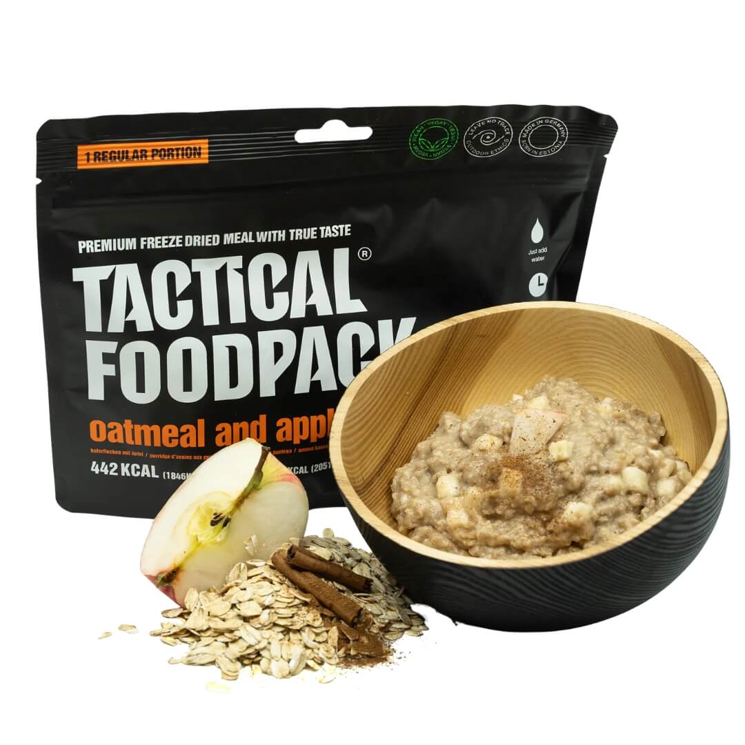 Frysetørret Mad   Tactical Foodpack   Havregrød Med æble