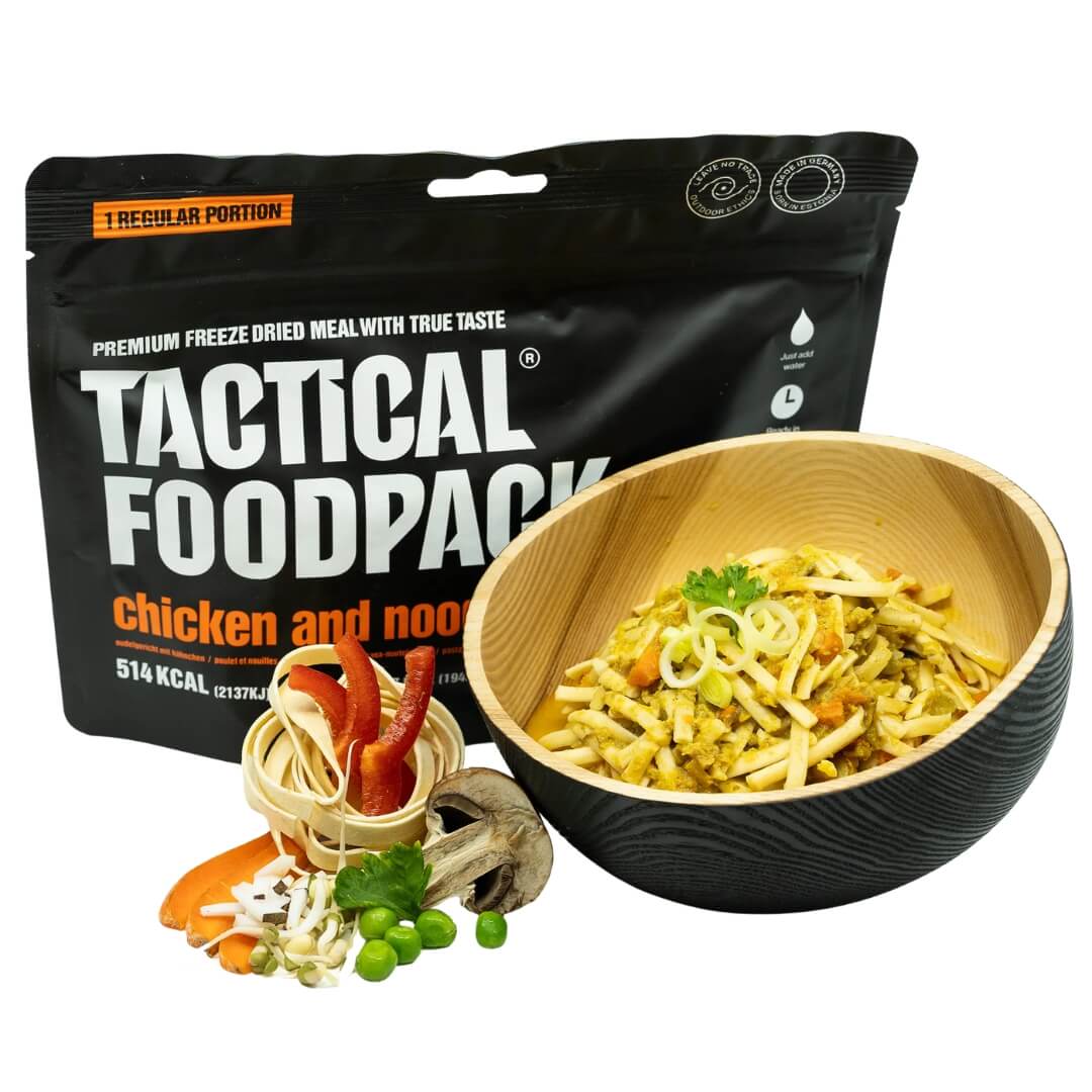 Frysetørret Mad   Tactical Foodpack   Kylling Og Nudler