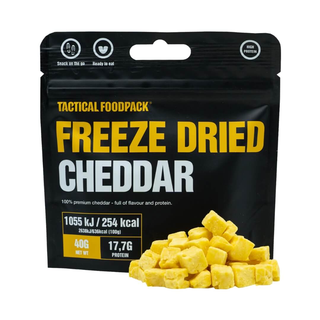 Frysetørret Mad   Tactical Foodpack   Cheddar Snacks