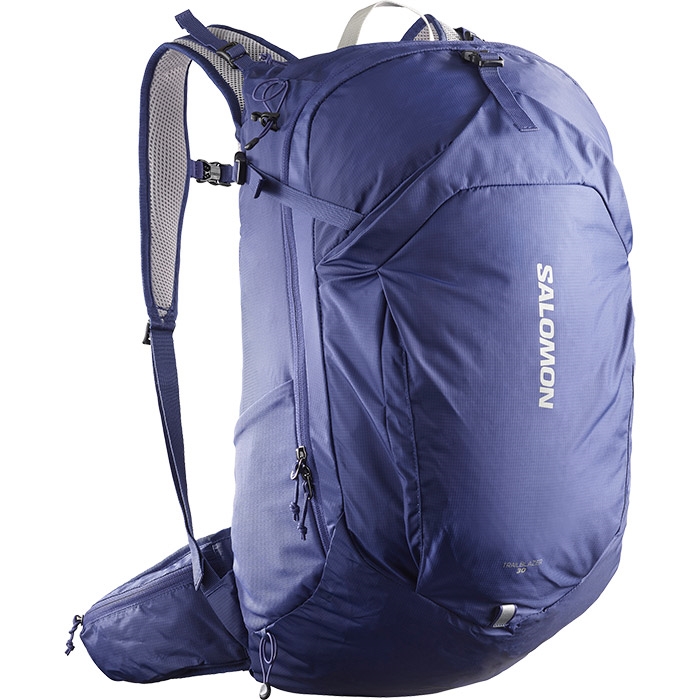 Salomon Trailblazer  L Rygsæk Mazarine Blue   Ghost Grey   Vandrerygsække