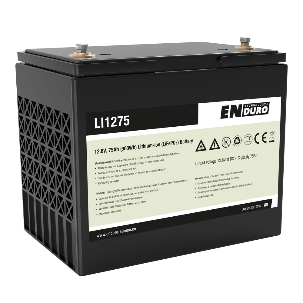Enduro Lithium Ion 75A Batteri til Autocamper