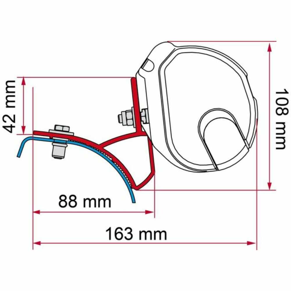 Monteringsbeslag Til F Pro Renault Trafic  Opel Vivaro   Fiat Talento   Nissan Primastar  R