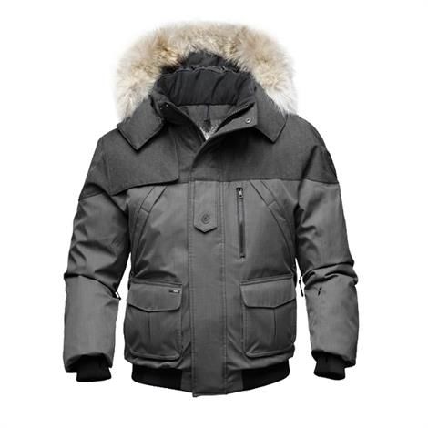 Nobis Higgins Herre Vinterjakke i Crosshatch Grey
