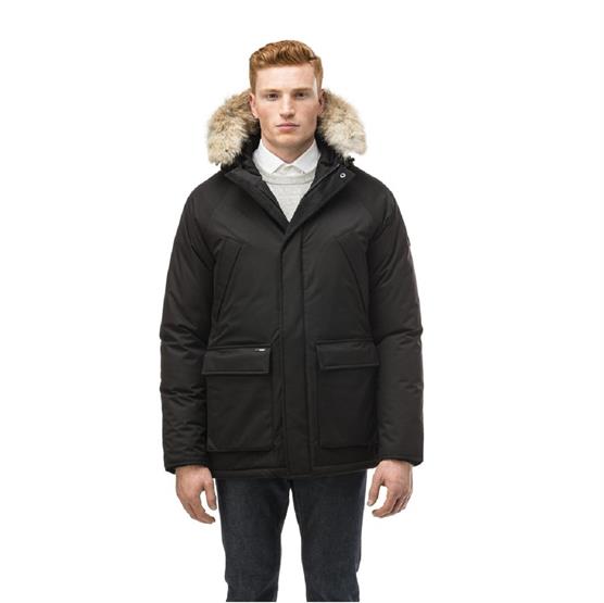 Nobis Heritage Herre Parka i Sort - Tidsløst Design