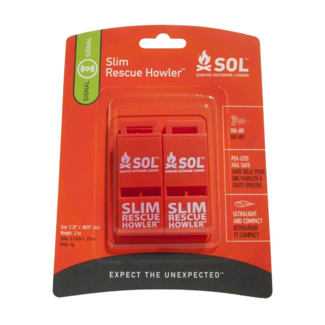 Nødfløjte   Sol Slim Rescue Howler Whistle     Pak
