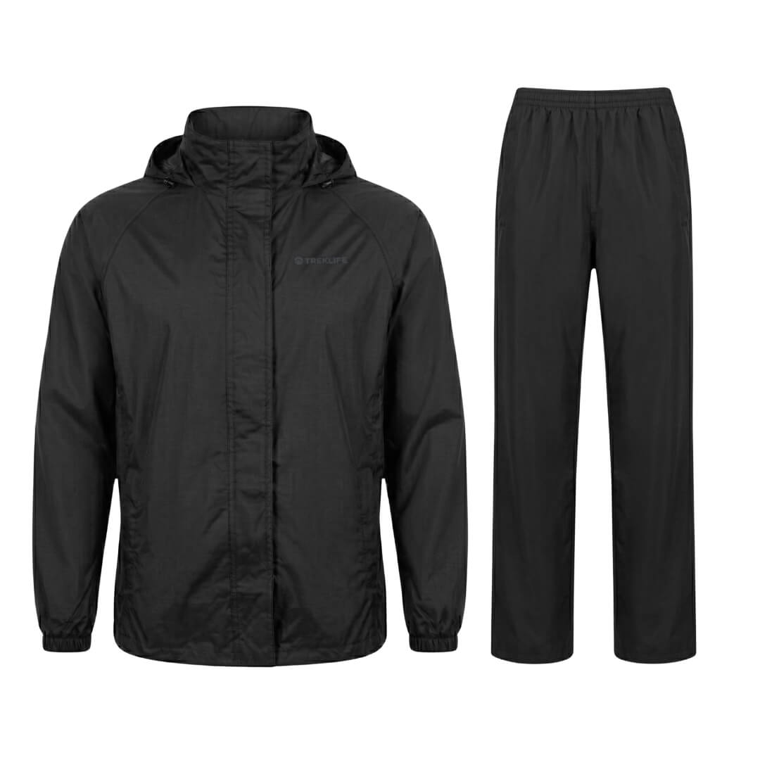 Regnsæt Herre   Treklife Rain Packaway   Sort