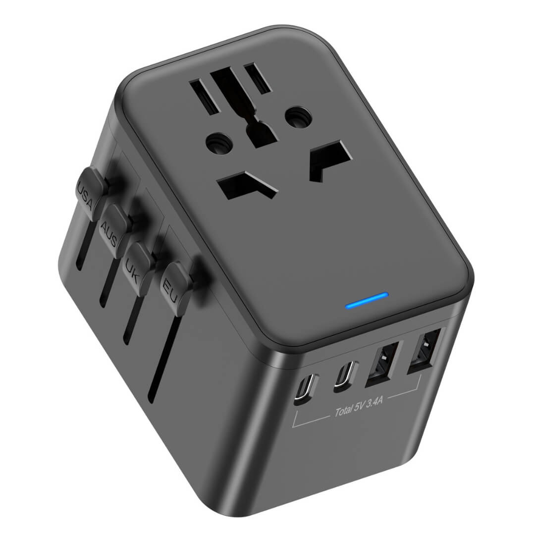 Rejseadapter Universal Usb Indgange