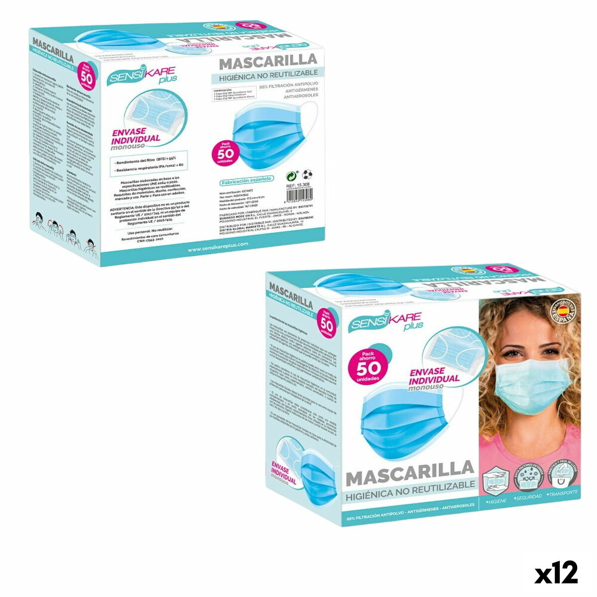 Box Of Hygienic Masks Sensikare   Dele   Enheder