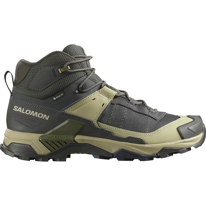 Salomon X Ultra 5 Mid GTX Vandrestøvler - Peat Gray Grøn