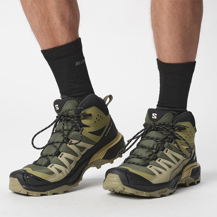 Salomon X Ultra 360 Mid GTX Vandresko til Mænd - Grøn Night