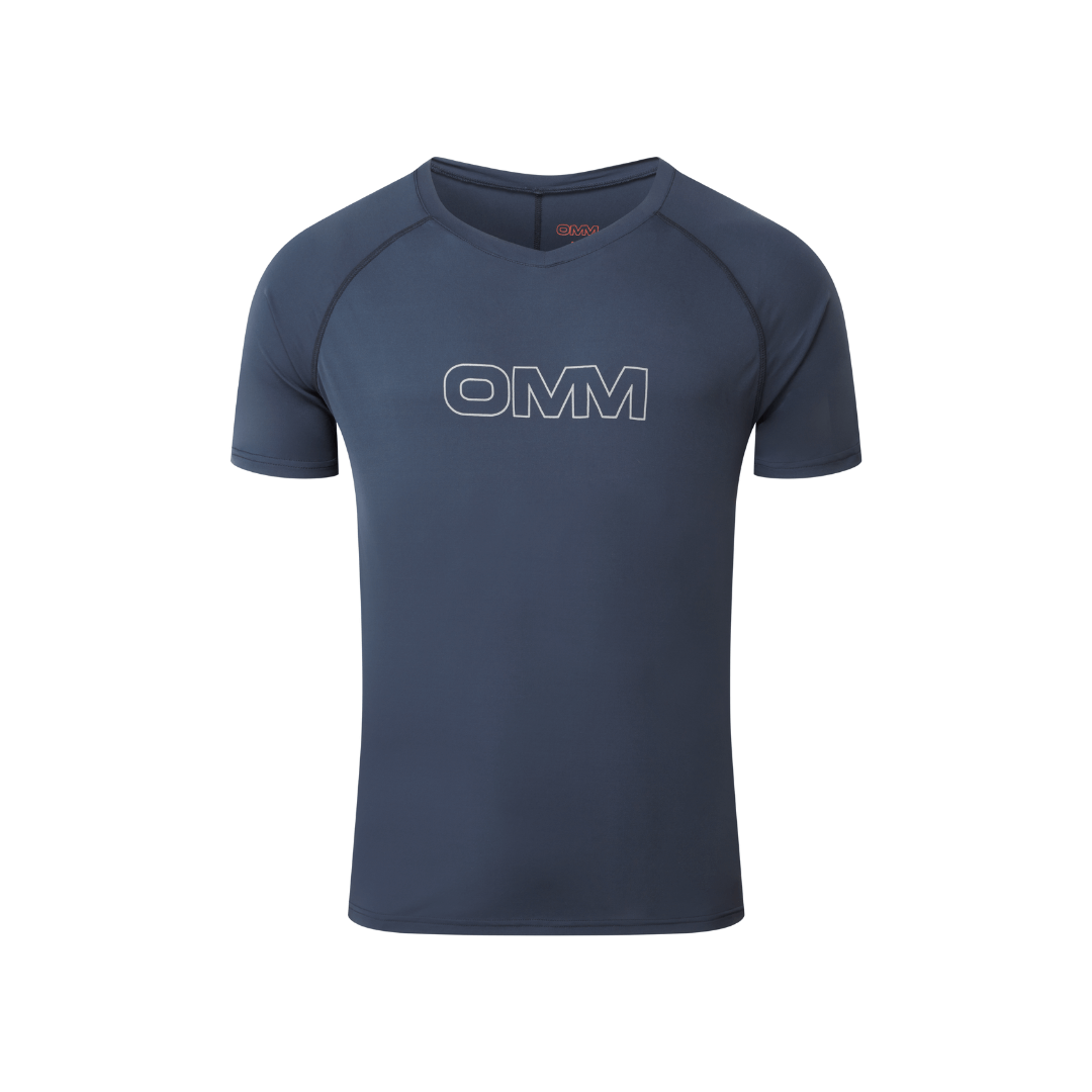 T Shirt Til Herre   Omm Nitro T S S   Ultra Letvægtig   Mørkeblå