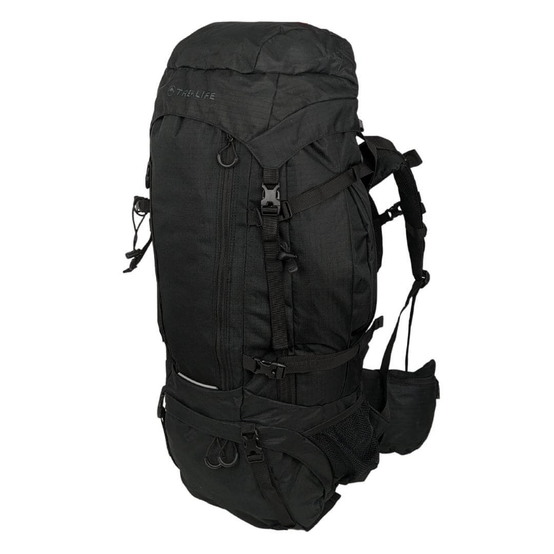 Vandrerygsæk   Treklife Backpacker  L   Sort