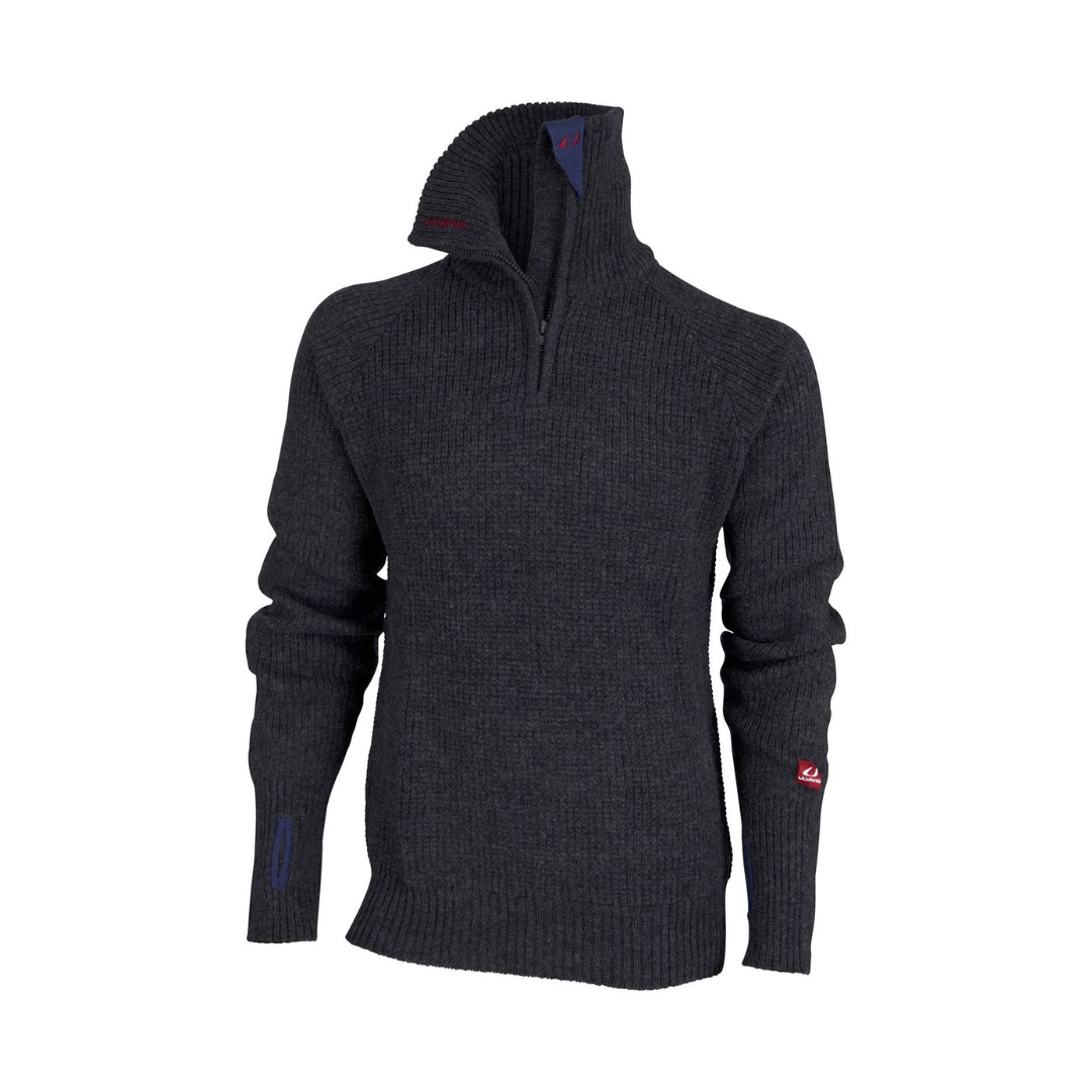 Uld Sweater   Ulvang Rav Zip     Uld   Mørkegrå
